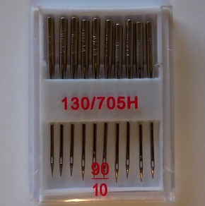 Sewing machine needles no. 90, 10 pcs in box